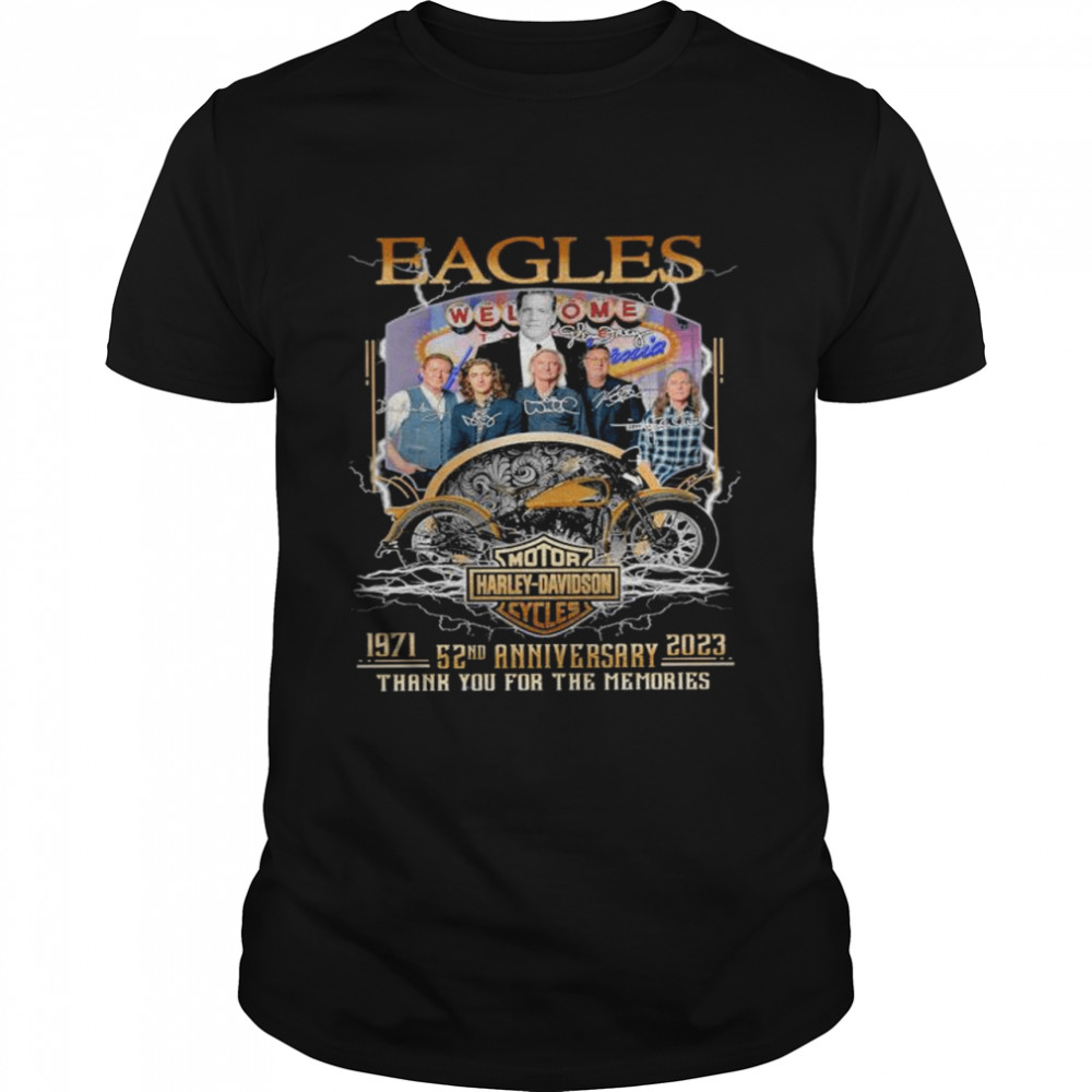 Eagles Motor Harley Davidson Cycles 1971 2023 53Nd Anniversary Thank You For The Memories Shirt Eagles Motor Harley Davidson Cycles 1971 2023 53Nd Anniversary Thank You For The Memories Shirt