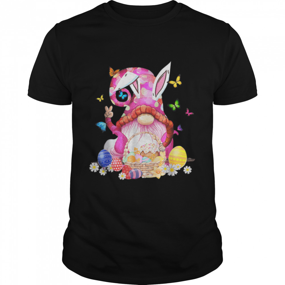 Easter Bunny Spring Gnome Easter Egg Hunting And Basket Gift T-Shirt B09w5fwkhw