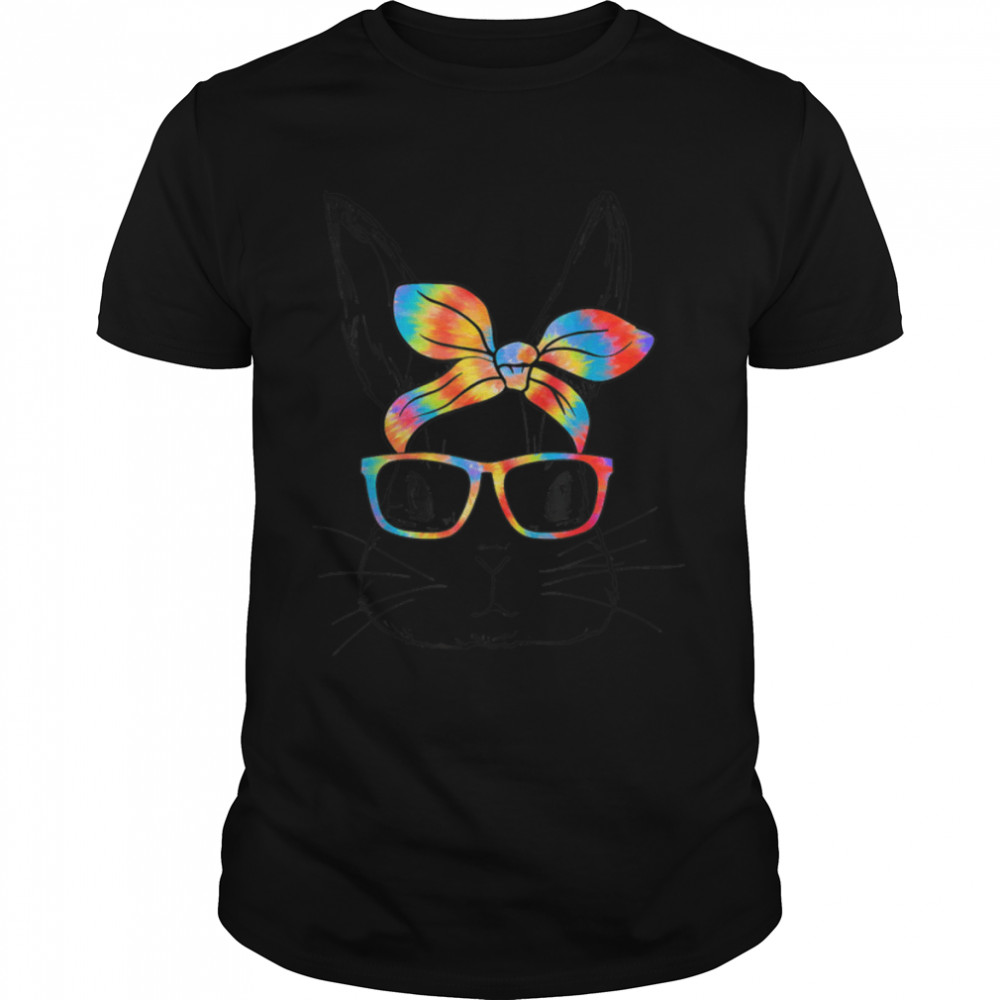 Easter Day Cute Bunny Face Tie Dye Glasses Girls Women T-Shirt B09w5ylr35 Easter Day Cute Bunny Face Tie Dye Glasses Girls Women T-Shirt B09w5ylr35