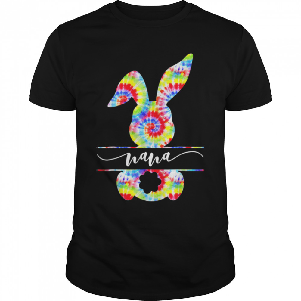 Easter Day For Grandma, Cute Bunny Easter Nana, Gigi Tie Dye T-Shirt B09w5kt4sx