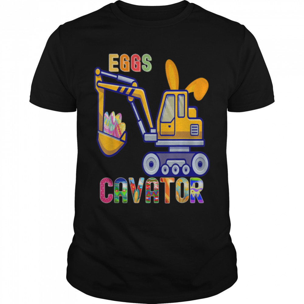 Easter Egg Hunt Toddlers Constructions Trucks Boys Children T-Shirt B09w8qlrjm