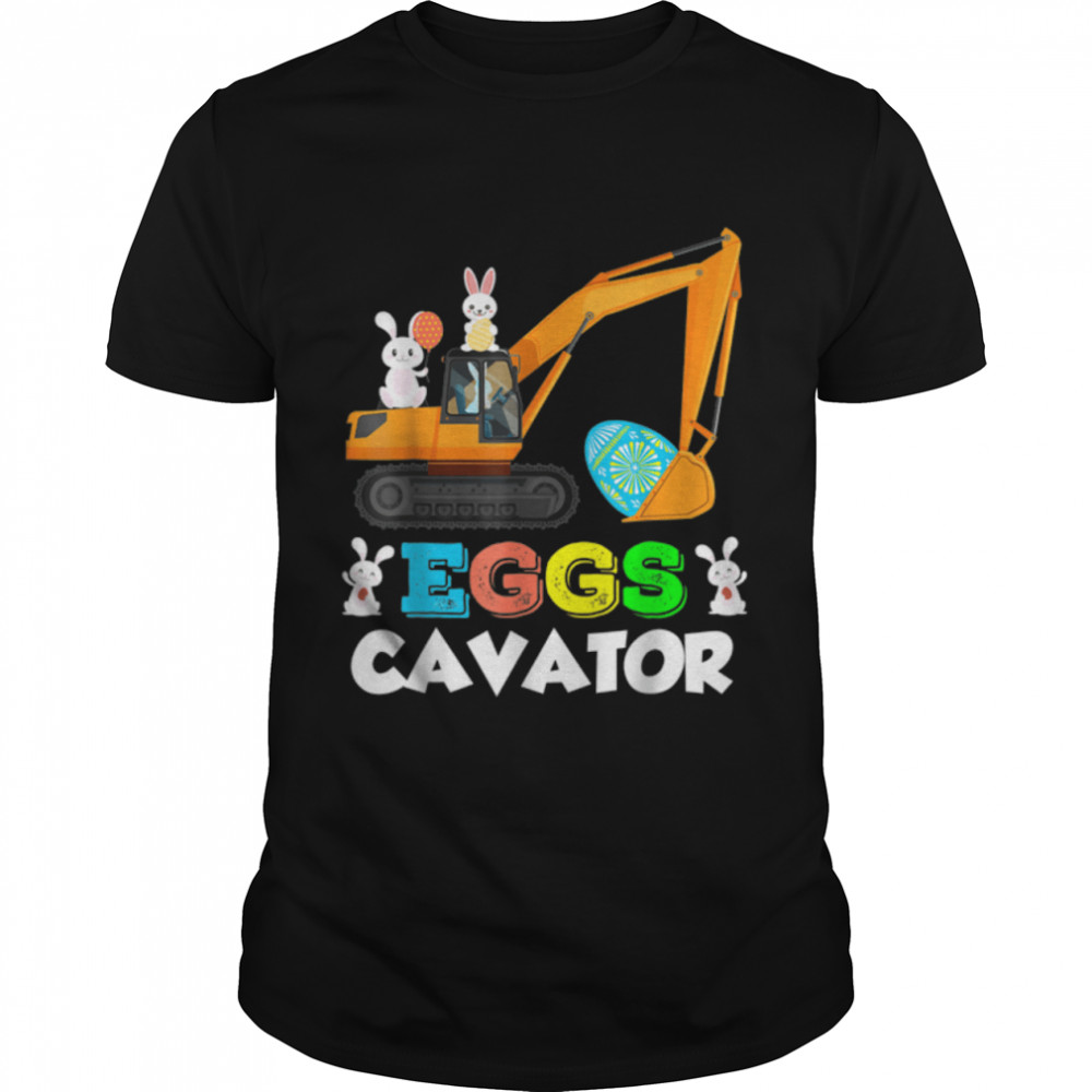 Easter Egg Hunt Toddlers Constructions Trucks Boys Children T-Shirt B09w8v4jqw