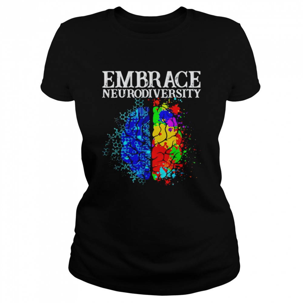 Embrace Neurodiversity Brain Adhd Autism Awareness Day Shirt 1 » Cool Gifts for You - Mfamilygift Embrace Neurodiversity Brain Adhd Autism Awareness Day Shirt 1