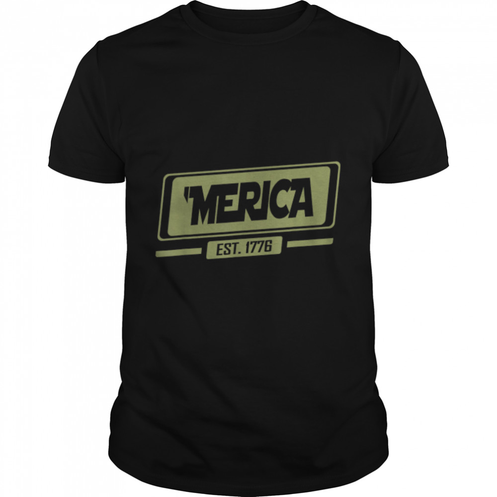 Est 1776 Shirt, 4Th Of July American Independence Army Flag T-Shirt B09zgsz11q