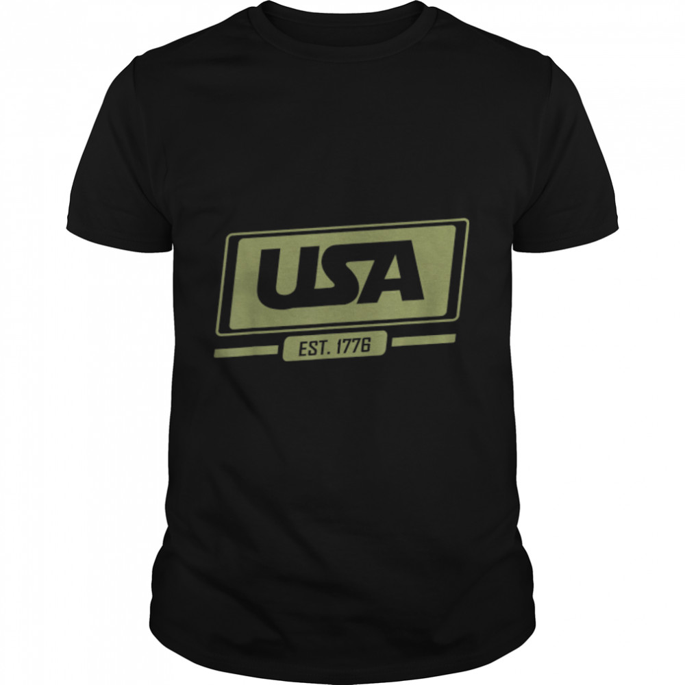 Est 1776 Shirt, 4Th Of July American Independence Army Flag T-Shirt B09zhfhcks