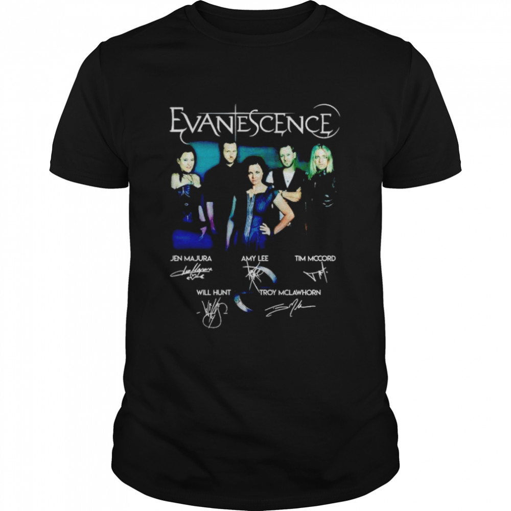 Evanescence Members Signature Shirt Evanescence Members Signature Shirt