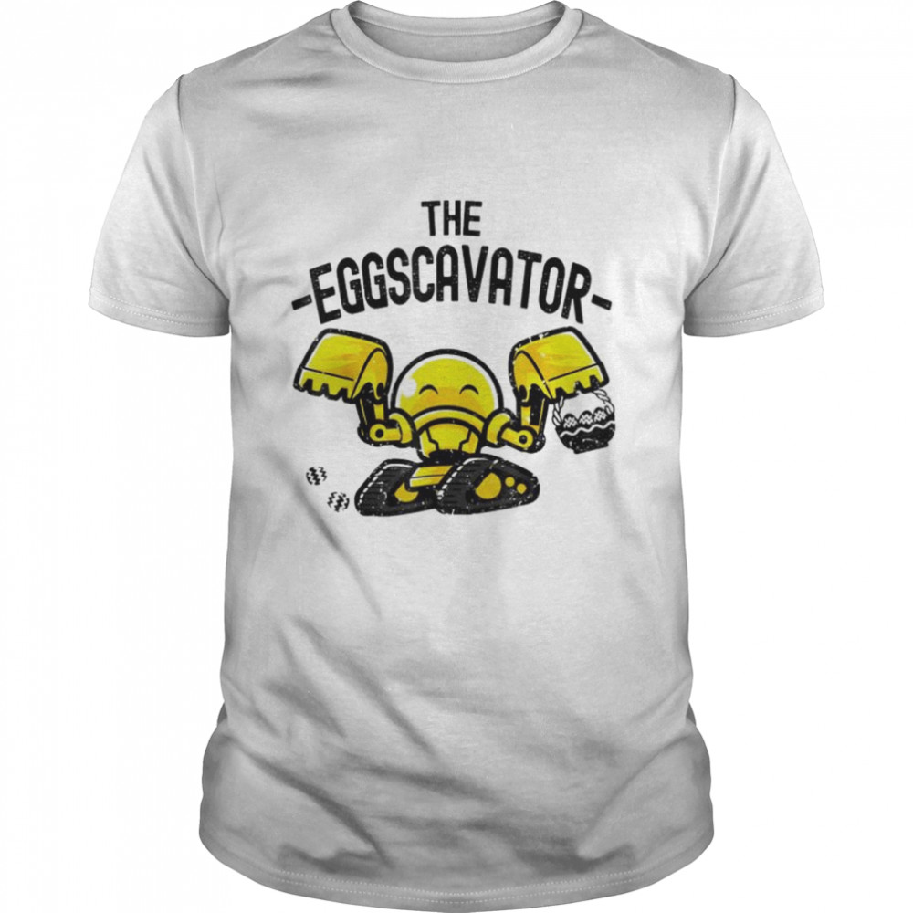 Excavator Hiding And Hunting Easter Eggs T-Shirt Excavator Hiding And Hunting Easter Eggs T-Shirt