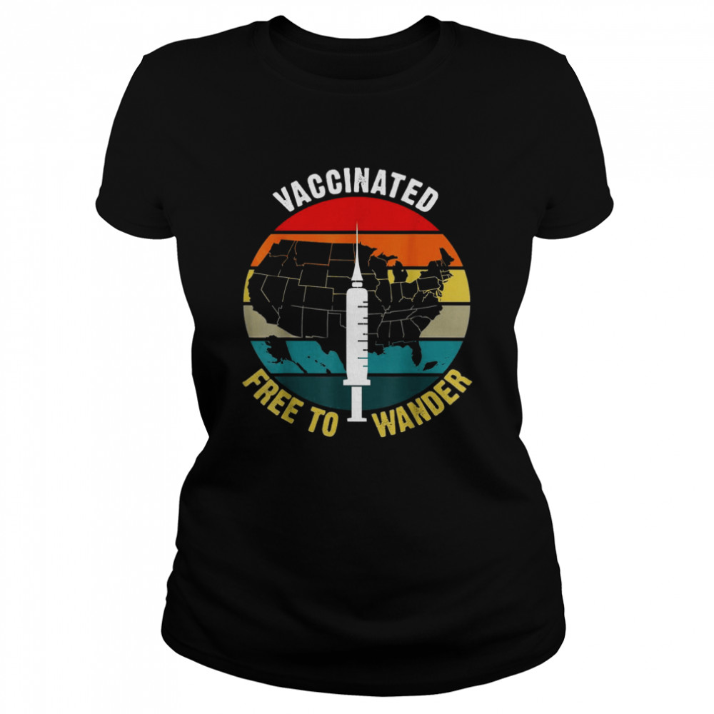 Explore America Vaccinated Free To Wander Country Outdoors Shirt 1 » Cool Gifts for You - Mfamilygift Explore America Vaccinated Free To Wander Country Outdoors Shirt 1