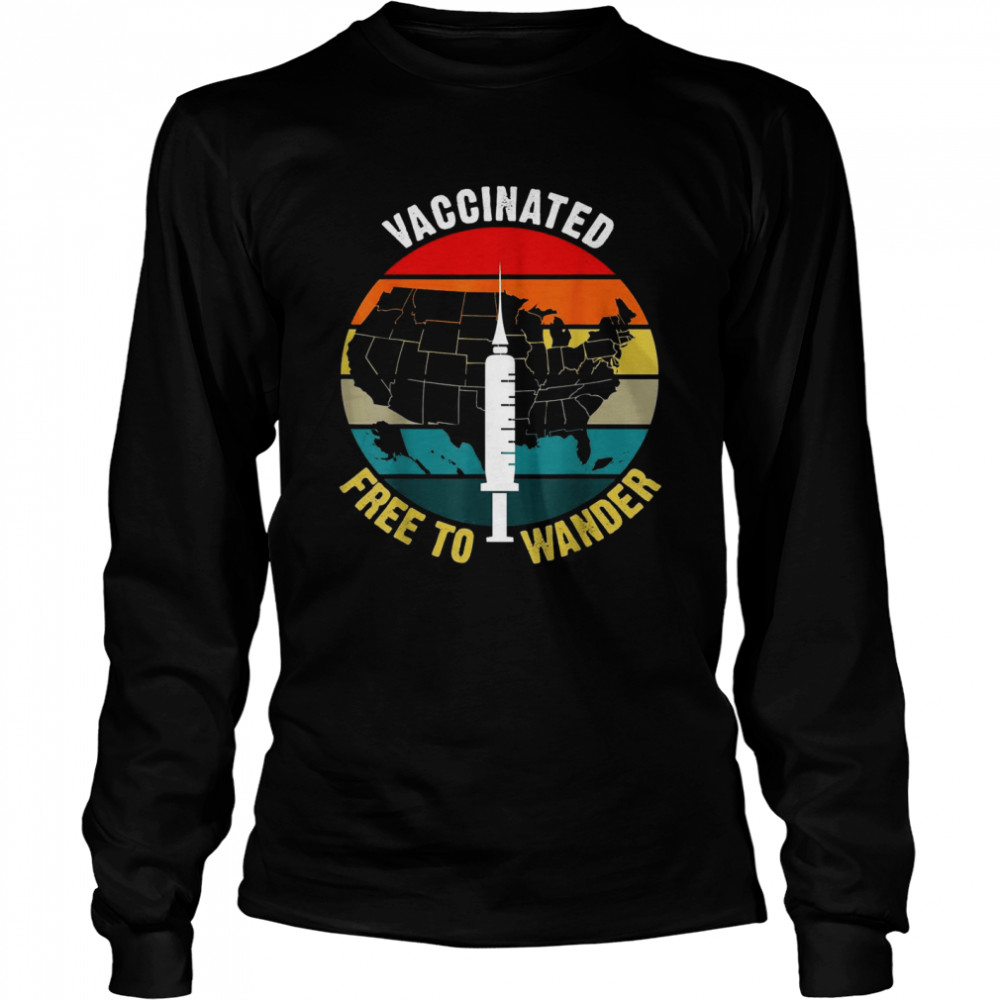 Explore America Vaccinated Free To Wander Country Outdoors Shirt 2 » Cool Gifts for You - Mfamilygift Explore America Vaccinated Free To Wander Country Outdoors Shirt 2