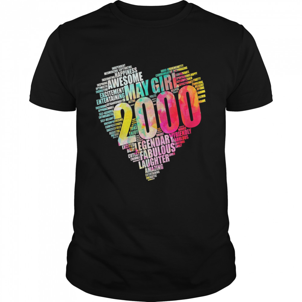 Fabulous May Girl 2000 Awesome Big Heart 22Nd Birthday 22 Shirt Fabulous May Girl 2000 Awesome Big Heart 22Nd Birthday 22 Shirt