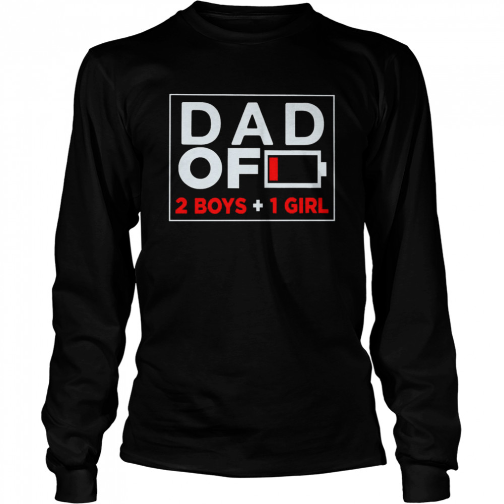 Family Lover Dad Of 2 Boys 1 Girl Shirt 2 » Cool Gifts for You - Mfamilygift Family Lover Dad Of 2 Boys 1 Girl Shirt 2
