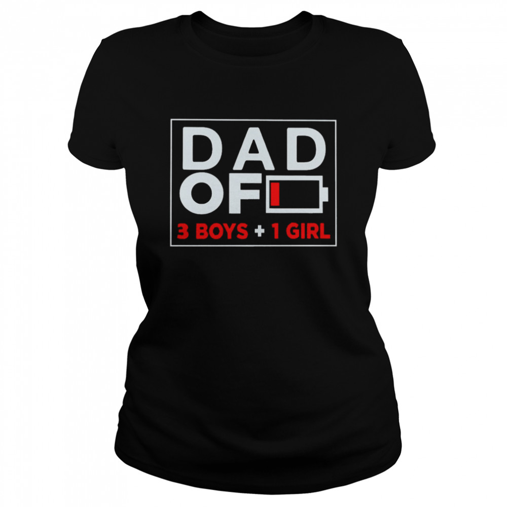 Family Lover Dad Of 3 Boys 1 Girl Shirt 1 » Cool Gifts for You - Mfamilygift Family Lover Dad Of 3 Boys 1 Girl Shirt 1