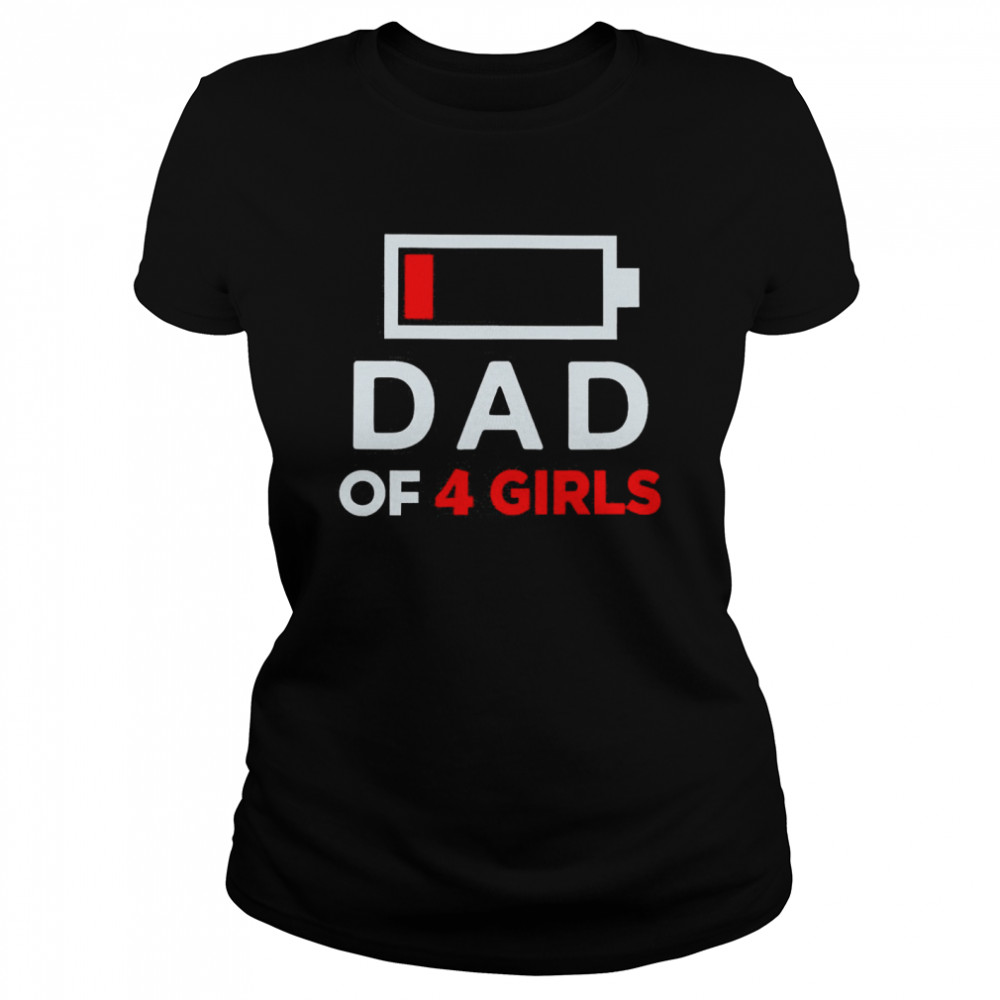Family Lover Dad Of 4 Girls Shirt 1 » Cool Gifts for You - Mfamilygift Family Lover Dad Of 4 Girls Shirt 1