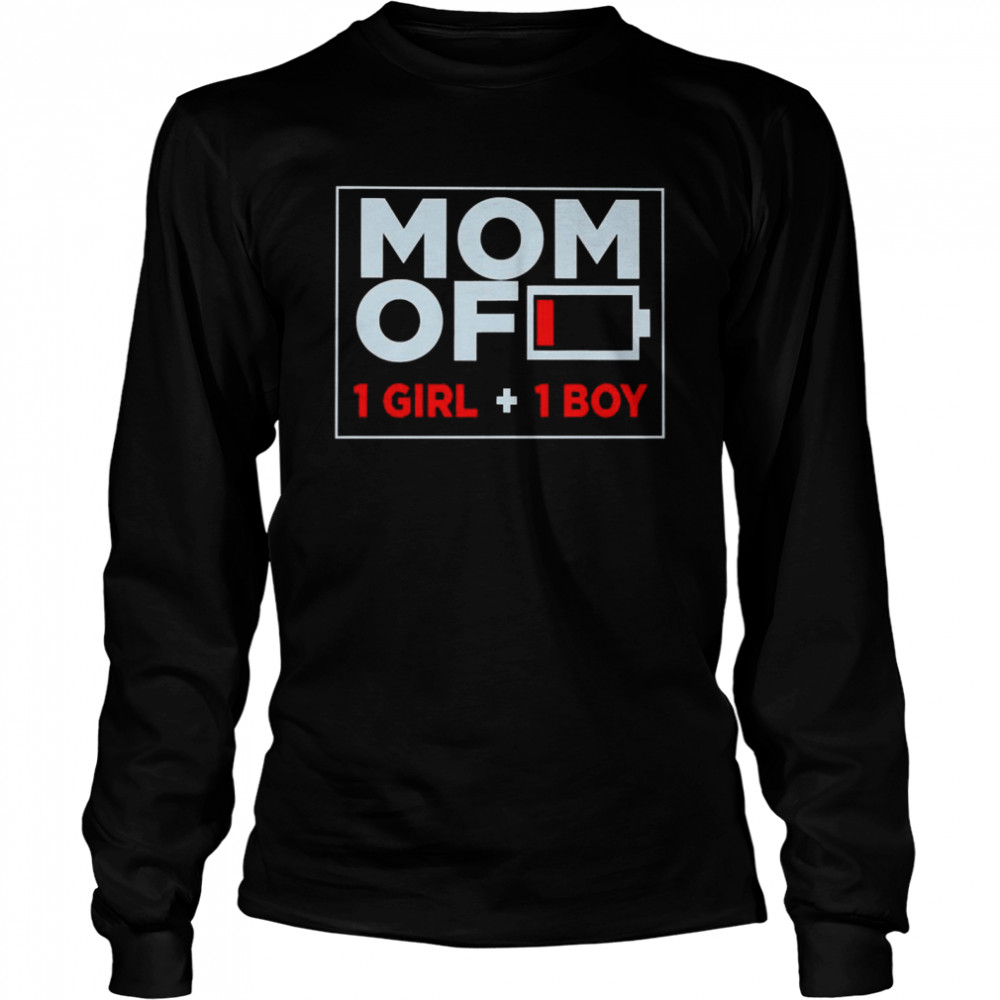 Family Lover Mom Of 1 Girl And 1 Boy Shirt 2 » Cool Gifts for You - Mfamilygift Family Lover Mom Of 1 Girl And 1 Boy Shirt 2