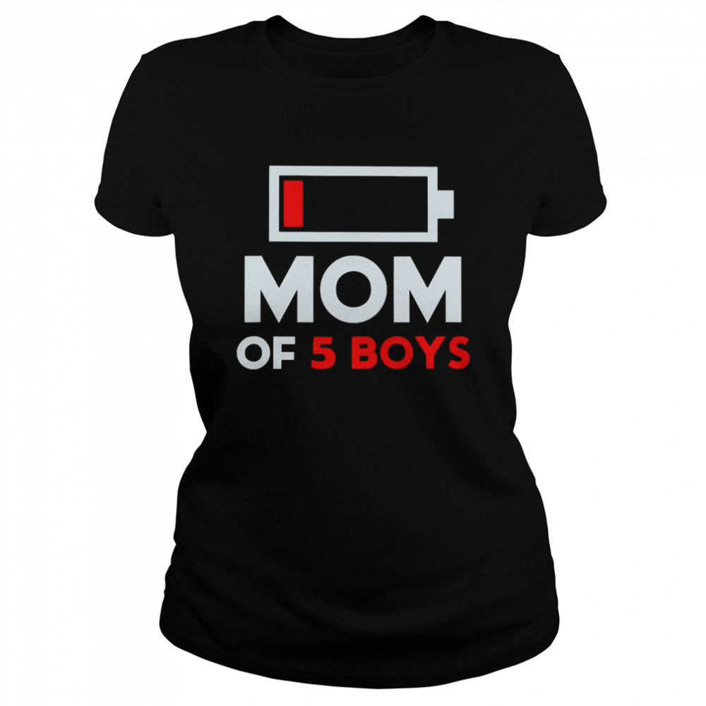 Family Lover Mom Of 5 Boys Shirt 1 » Cool Gifts for You - Mfamilygift Family Lover Mom Of 5 Boys Shirt 1
