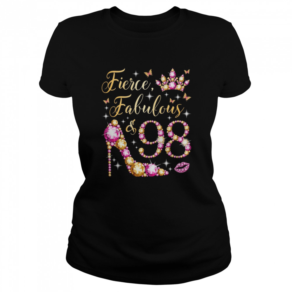 Fierce Fabulous & 98 Years Old 98Th Birthday Party Shirt 1 » Cool Gifts for You - Mfamilygift Fierce Fabulous & 98 Years Old 98Th Birthday Party Shirt 1