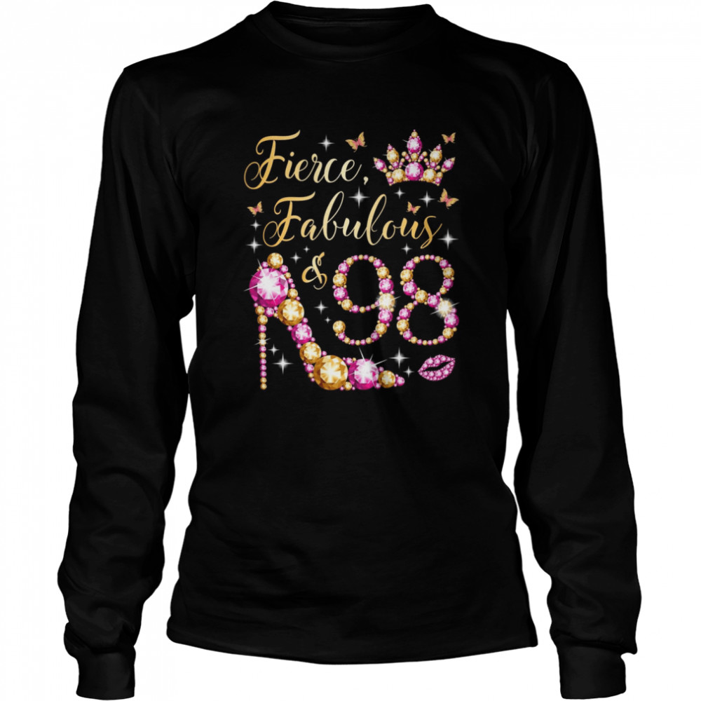 Fierce Fabulous & 98 Years Old 98Th Birthday Party Shirt 2 » Cool Gifts for You - Mfamilygift Fierce Fabulous & 98 Years Old 98Th Birthday Party Shirt 2