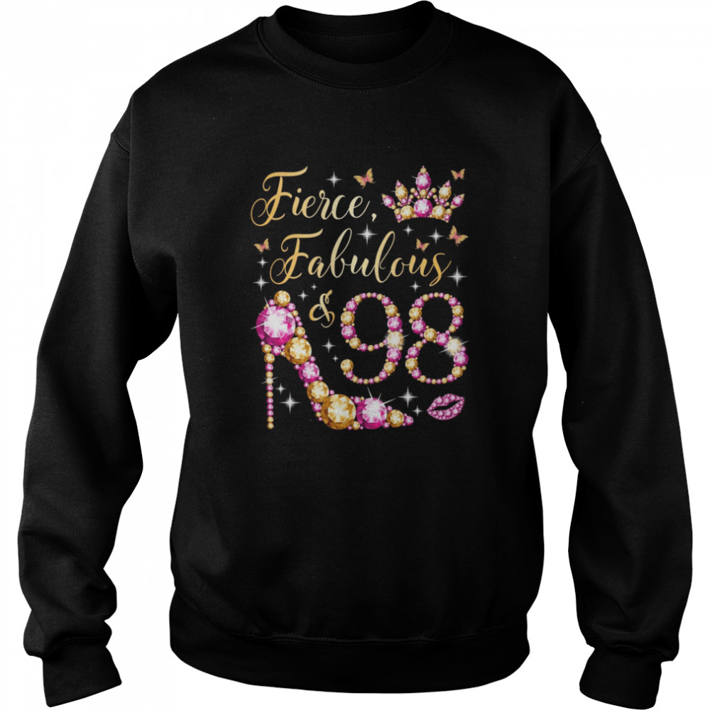 Fierce Fabulous & 98 Years Old 98Th Birthday Party Shirt 3 » Cool Gifts for You - Mfamilygift Fierce Fabulous & 98 Years Old 98Th Birthday Party Shirt 3