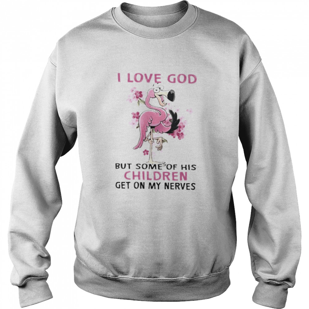 Flamingo I Love God But Some Of His Children Get On My Nerves Shirt 3 » Cool Gifts for You - Mfamilygift Flamingo I Love God But Some Of His Children Get On My Nerves Shirt 3