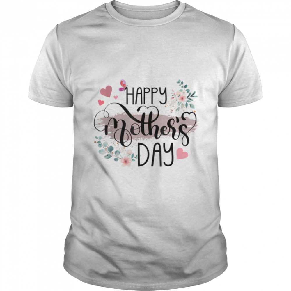 Happy Mother’S Day 2022 Cute Floral For Women Mom Grandma T-Shirt B09zkq9tpm