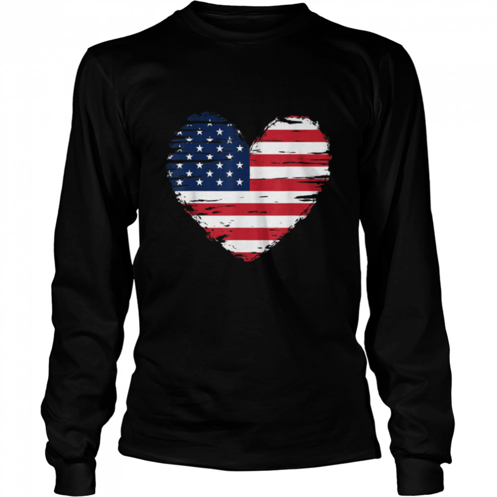 Heart American Patriotic Armed Forces Usa Flag Memorial Day T-Shirt B09zp36vmg 2 » Cool Gifts for You - Mfamilygift Heart American Patriotic Armed Forces Usa Flag Memorial Day T-Shirt B09zp36vmg 2