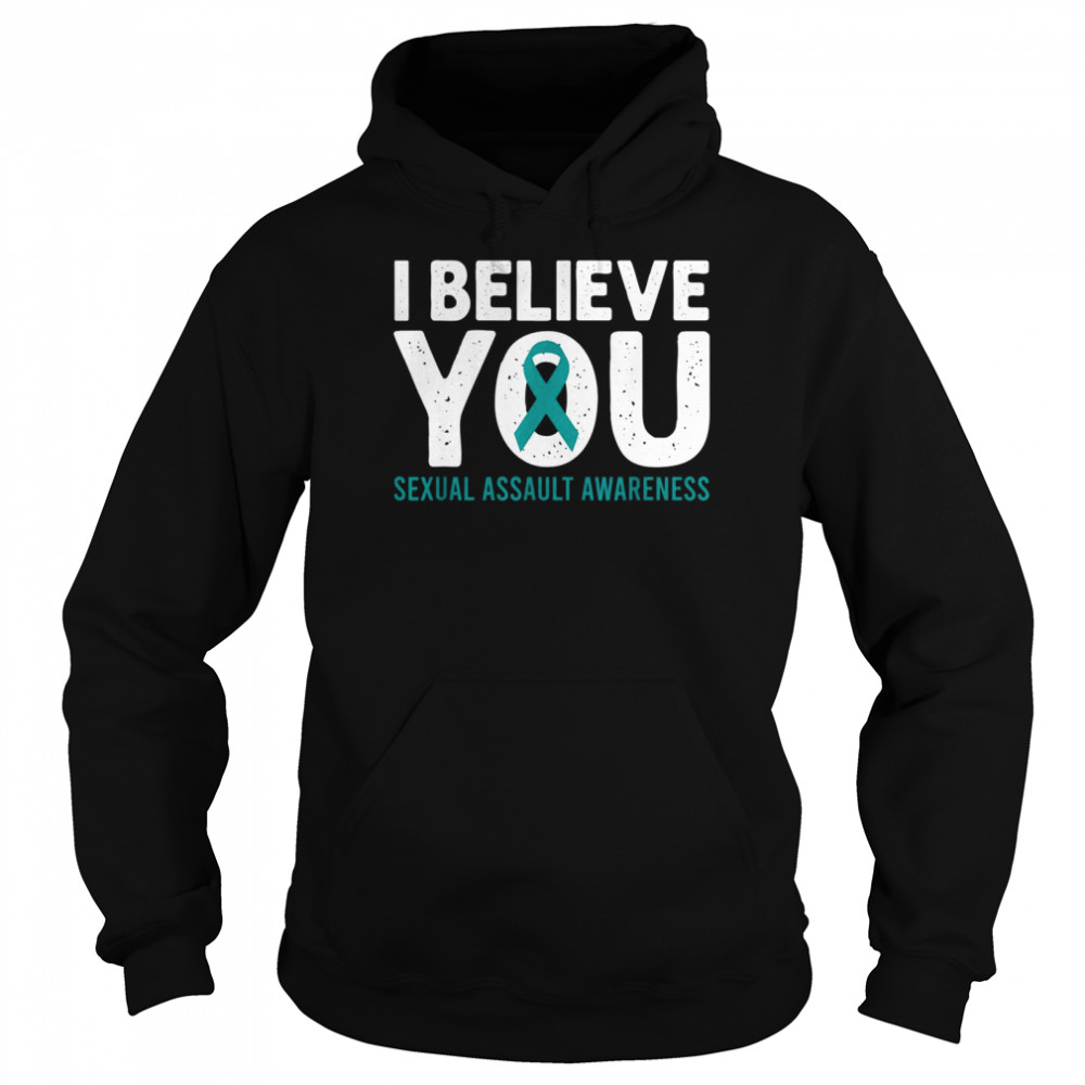 I Believe You Sexual Assault Awareness Teal Ribbon Support Shirt 4 » Cool Gifts for You - Mfamilygift I Believe You Sexual Assault Awareness Teal Ribbon Support Shirt 4