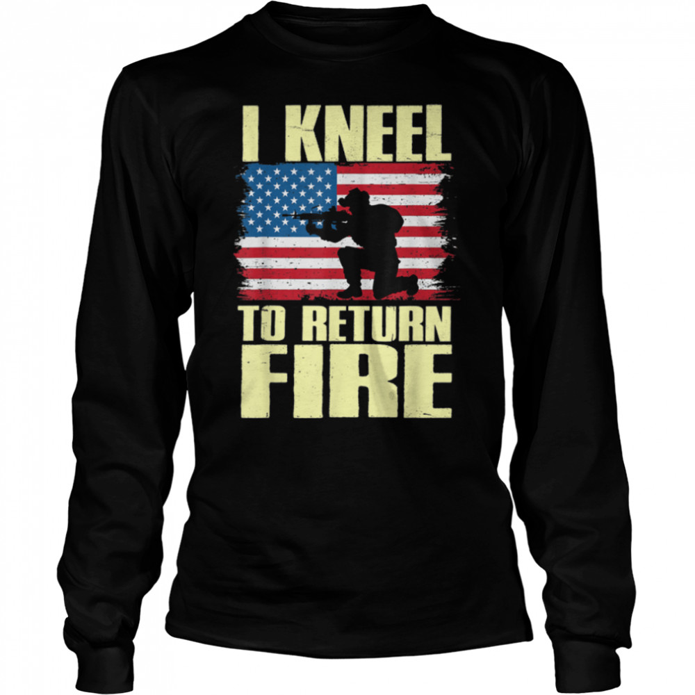 I Kneel To Return Fire U.S. Flag Soldier T-Shirt B09zp63p6g 2 » Cool Gifts for You - Mfamilygift I Kneel To Return Fire U.S. Flag Soldier T-Shirt B09zp63p6g 2