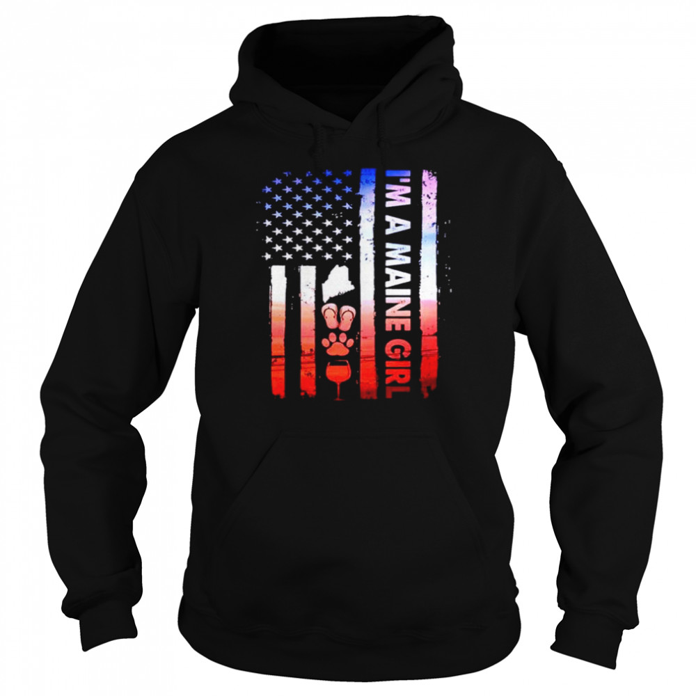 I’M A Maine Girl Camping American Flag Shirt 4 » Cool Gifts for You - Mfamilygift I’M A Maine Girl Camping American Flag Shirt 4