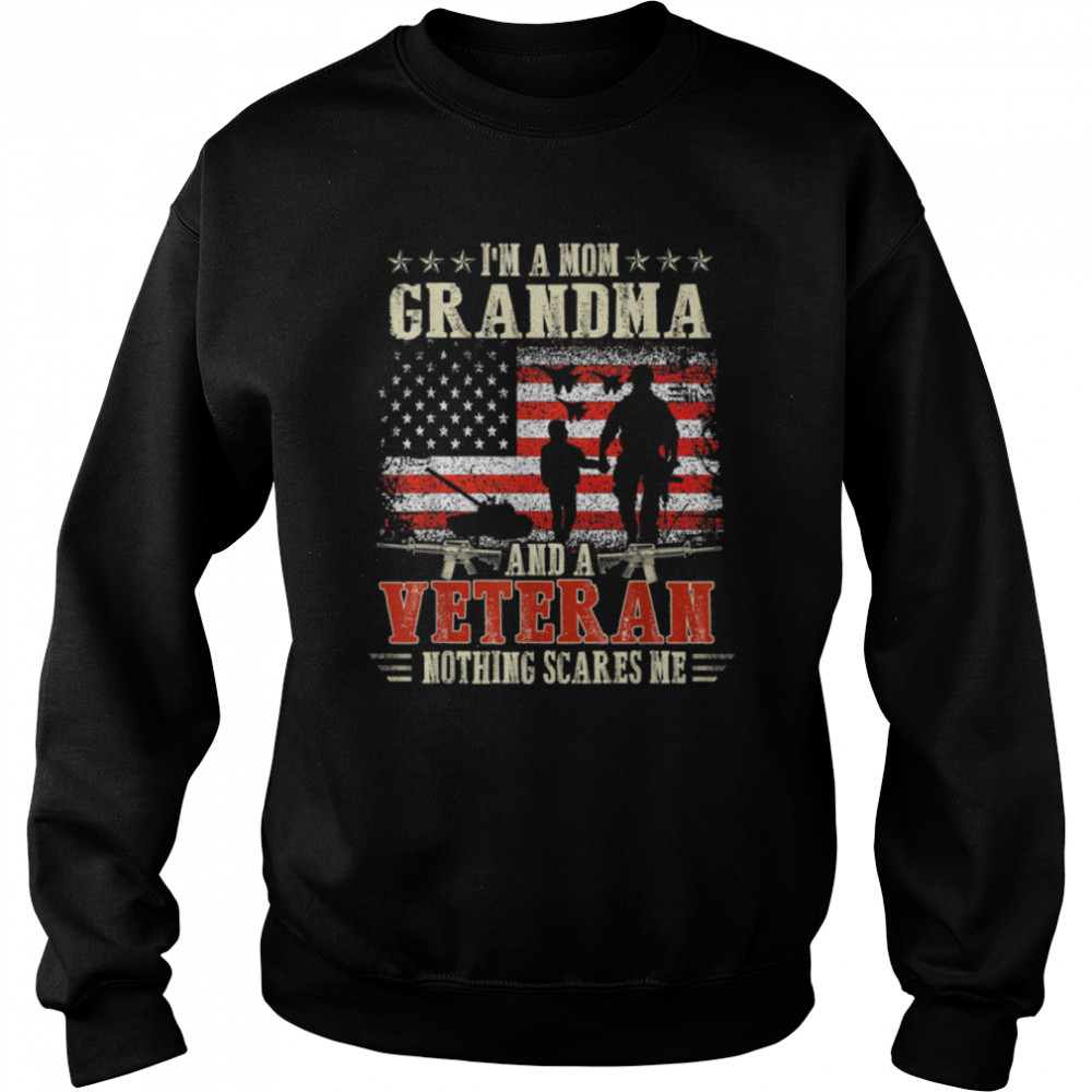 I’M A Mom Grandma And A Veteran Nothing Scares Me T-Shirt B09zdwljwp 3 » Cool Gifts for You - Mfamilygift I’M A Mom Grandma And A Veteran Nothing Scares Me T-Shirt B09zdwljwp 3