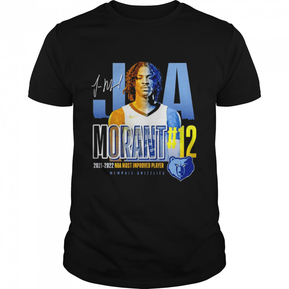 Ja Morant Memphis Grizzlies 2022 Nba Most Improved Player Of The Year Signature Shirt