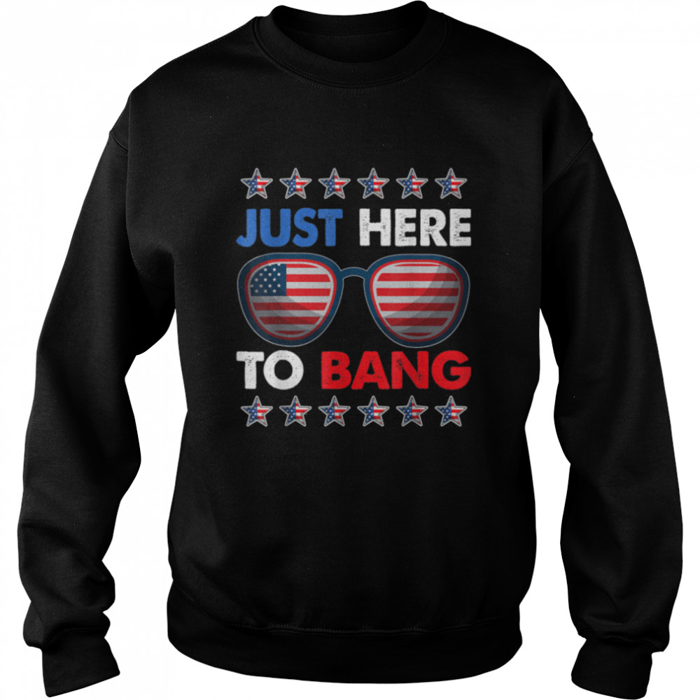 Just Here To Bang Funny 4Th Of July Usa Sunglasses T-Shirt B09znylvpt 3 » Cool Gifts for You - Mfamilygift Just Here To Bang Funny 4Th Of July Usa Sunglasses T-Shirt B09znylvpt 3