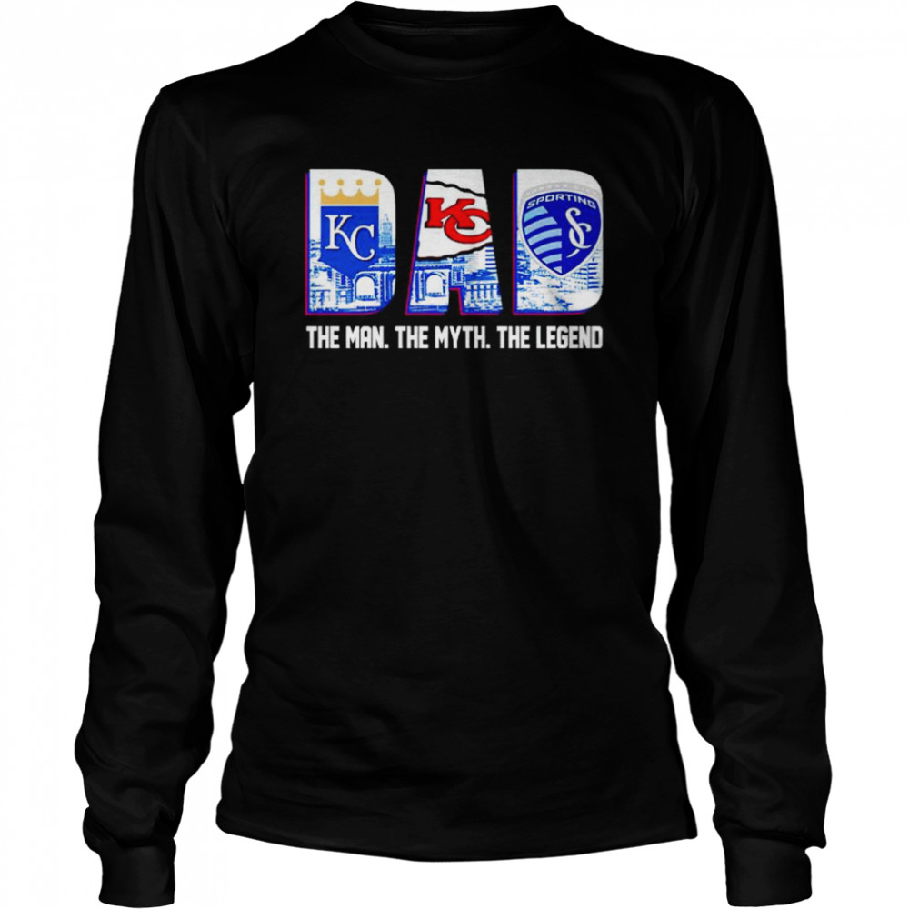 Kansas City Dad The Man The Myth The Legend Shirt 2 » Cool Gifts for You - Mfamilygift Kansas City Dad The Man The Myth The Legend Shirt 2
