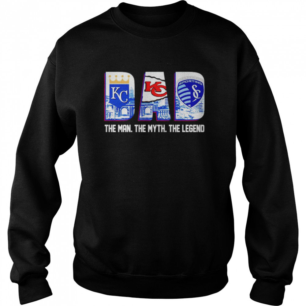 Kansas City Dad The Man The Myth The Legend Shirt 3 » Cool Gifts for You - Mfamilygift Kansas City Dad The Man The Myth The Legend Shirt 3