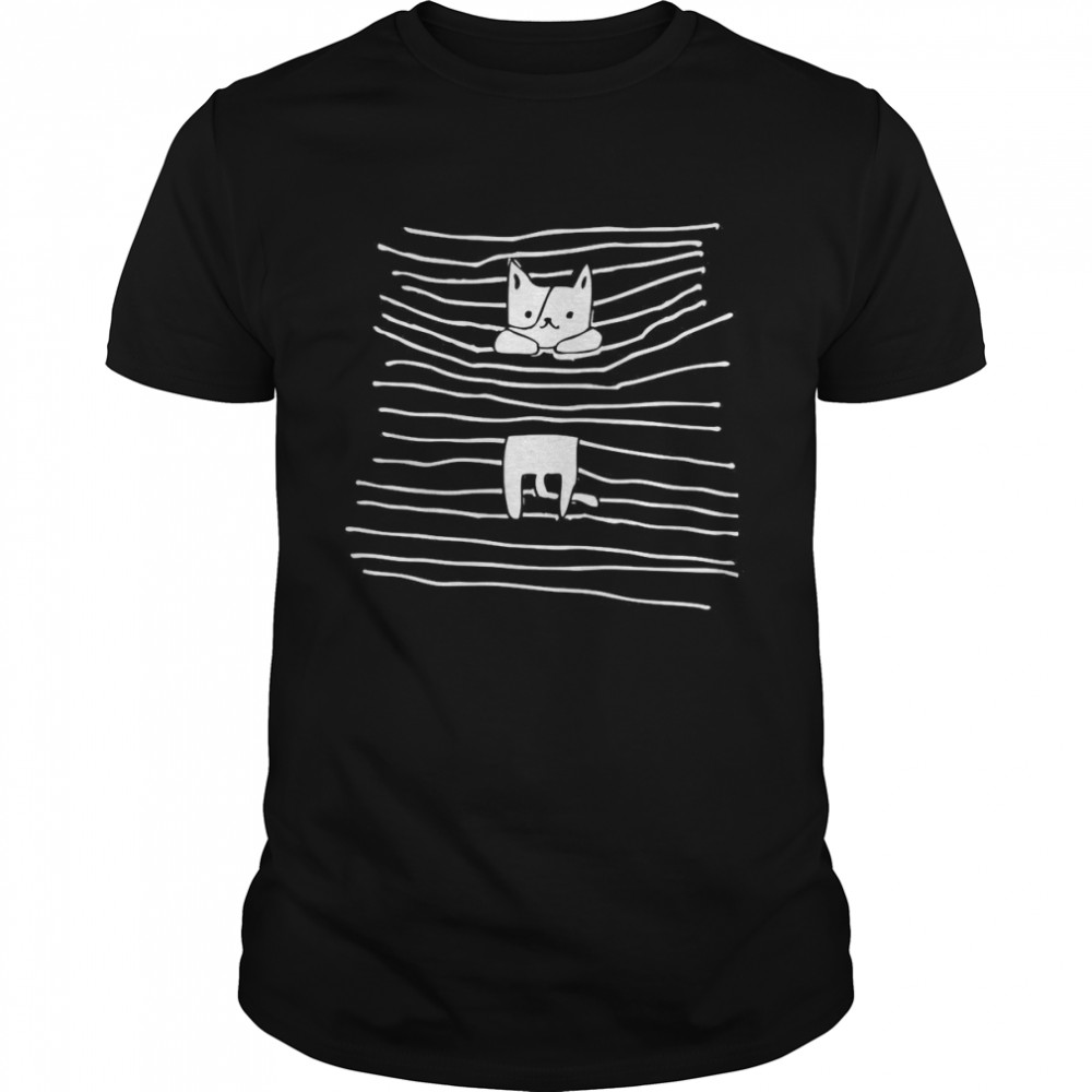 Katze In Der Jalousie Fun Langarmshirt Shirt Katze In Der Jalousie Fun Langarmshirt Shirt