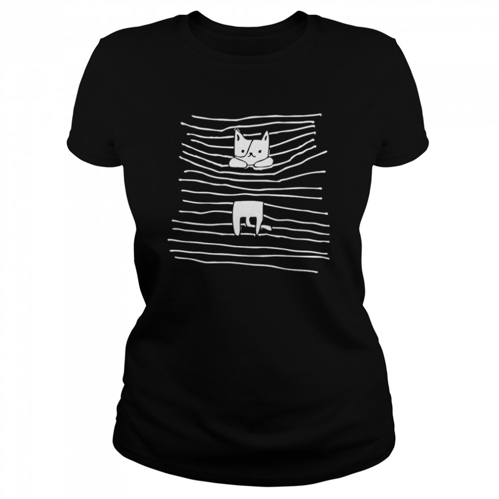 Katze In Der Jalousie Fun Langarmshirt Shirt 1 » Cool Gifts for You - Mfamilygift Katze In Der Jalousie Fun Langarmshirt Shirt 1