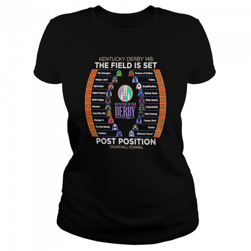 Kentucky Derby 148 The Field Is Set Post Position Churchill Downs Shirt 1 » Cool Gifts for You - Mfamilygift Kentucky Derby 148 The Field Is Set Post Position Churchill Downs Shirt 1