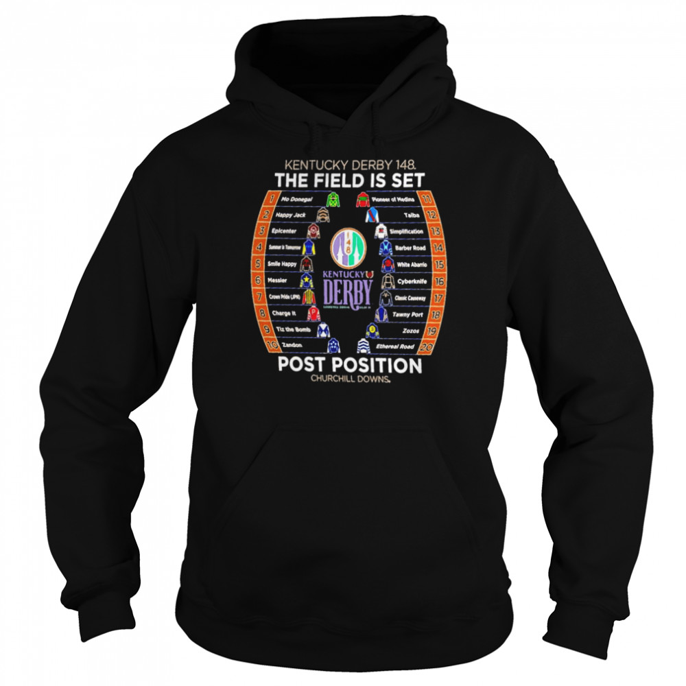 Kentucky Derby 148 The Field Is Set Post Position Churchill Downs Shirt 4 » Cool Gifts for You - Mfamilygift Kentucky Derby 148 The Field Is Set Post Position Churchill Downs Shirt 4