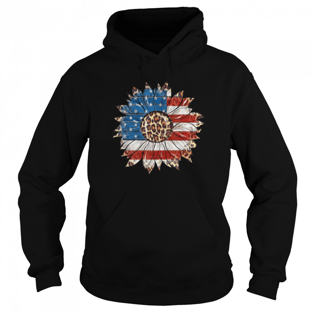 Leopard Sunflower American Flag Patriotic 4Th Of July Women T-Shirt B09zhfcvk5 4 » Cool Gifts for You - Mfamilygift Leopard Sunflower American Flag Patriotic 4Th Of July Women T-Shirt B09zhfcvk5 4