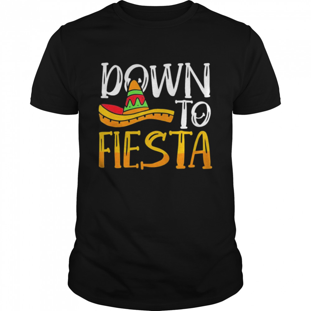 Let’S Fiesta Mexican Hat Sombrero Cinco De Mayo Shirt