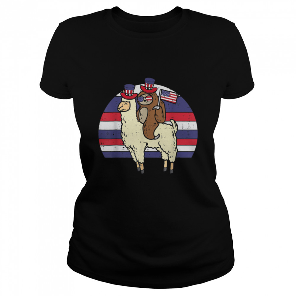 Llama Riding Sloth American Flag Usa Cute 4Th Of July Fourth T-Shirt B09znzc967 1 » Cool Gifts for You - Mfamilygift Llama Riding Sloth American Flag Usa Cute 4Th Of July Fourth T-Shirt B09znzc967 1