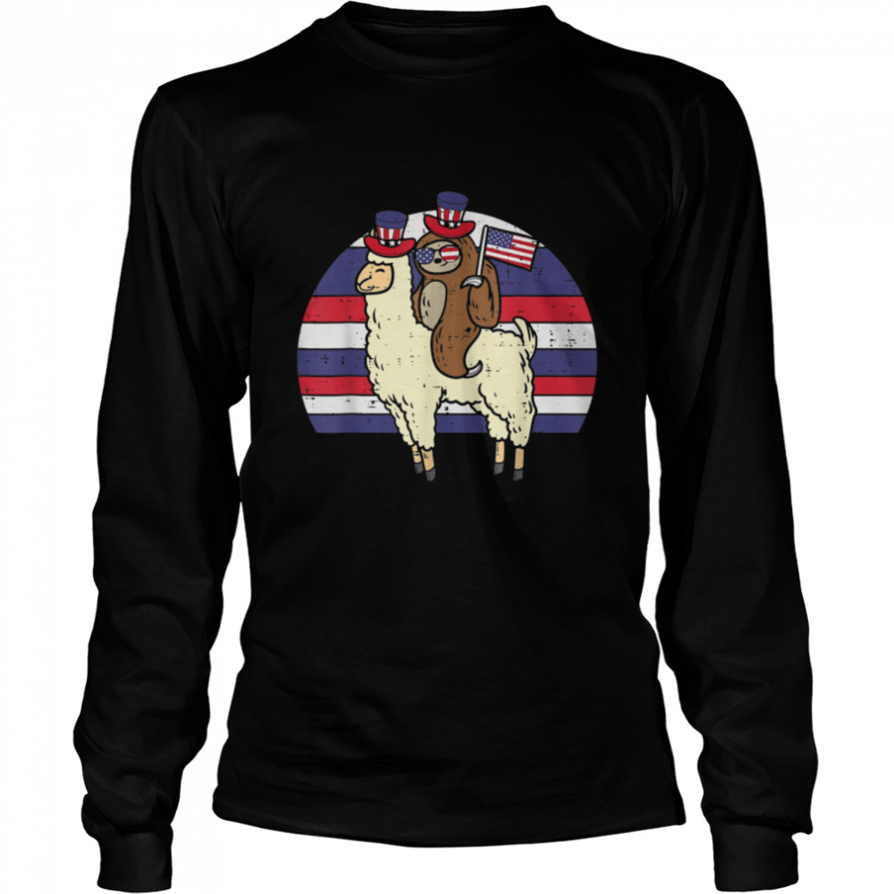Llama Riding Sloth American Flag Usa Cute 4Th Of July Fourth T-Shirt B09znzc967 2 » Cool Gifts for You - Mfamilygift Llama Riding Sloth American Flag Usa Cute 4Th Of July Fourth T-Shirt B09znzc967 2