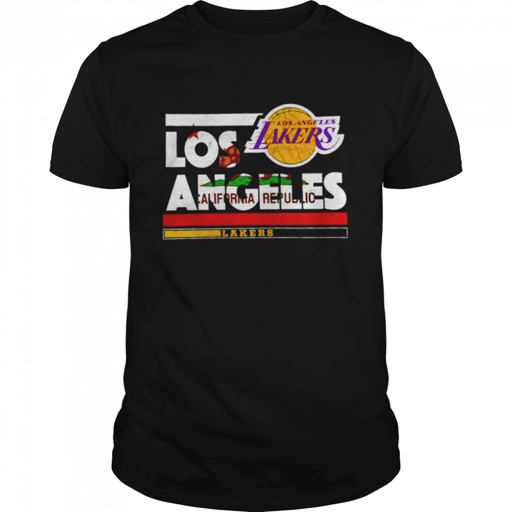 Los Angeles Lakers Majestic Threads City And State Shirt
