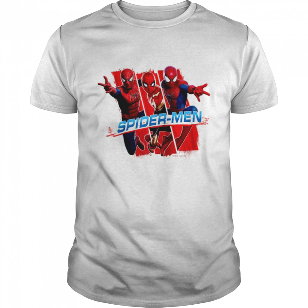 Marvel Spiderman No Way Home Spidermen Trio Shirt