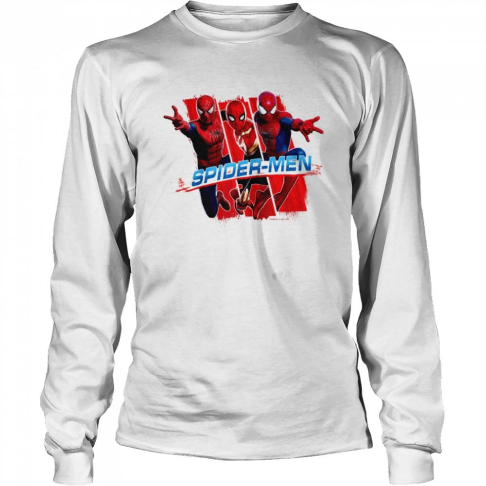 Marvel Spiderman No Way Home Spidermen Trio Shirt 2 » Cool Gifts for You - Mfamilygift Marvel Spiderman No Way Home Spidermen Trio Shirt 2