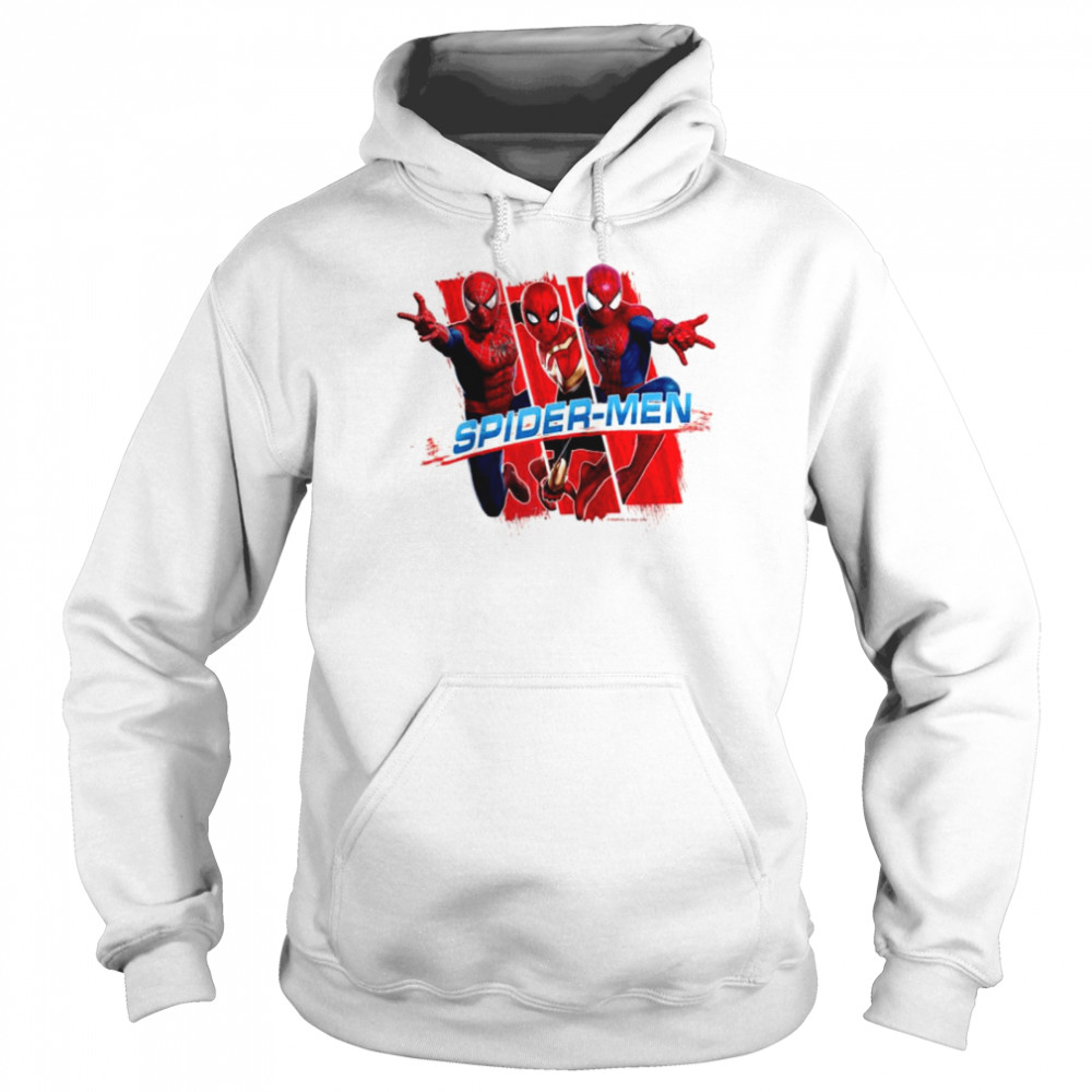 Marvel Spiderman No Way Home Spidermen Trio Shirt 4 » Cool Gifts for You - Mfamilygift Marvel Spiderman No Way Home Spidermen Trio Shirt 4