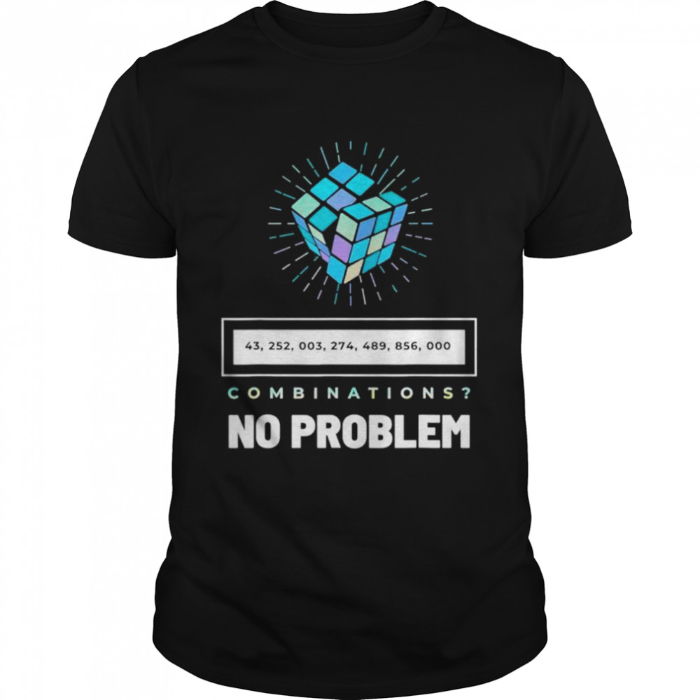 Math Speed Cubing Puzzle Cubing Cuber Combinations Shirt