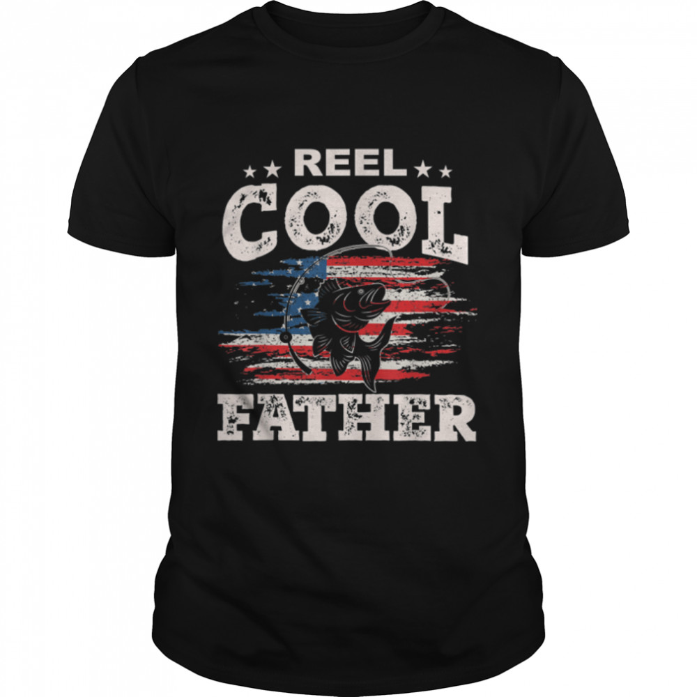 Mens Gift For Fathers Day Tee – Fishing Reel Cool Father T-Shirt B09zdk69hb
