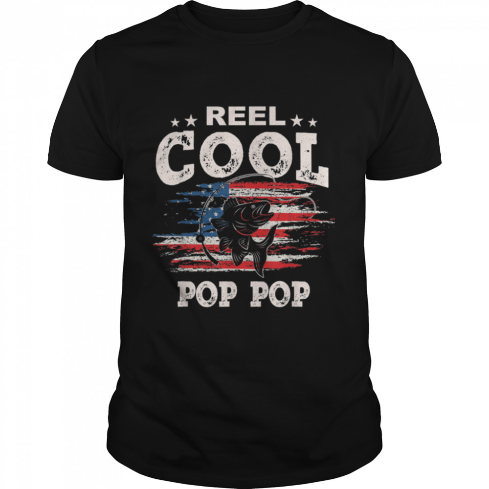 Mens Gift For Fathers Day Tee – Fishing Reel Cool Poppie T-Shirt B09zdrkhsk