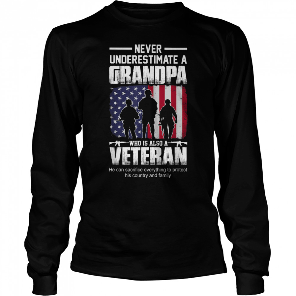 Mens Never Underestimate A Cool Veteran Grandpa T-Shirt B09zd6hdt1 2 » Cool Gifts for You - Mfamilygift Mens Never Underestimate A Cool Veteran Grandpa T-Shirt B09zd6hdt1 2
