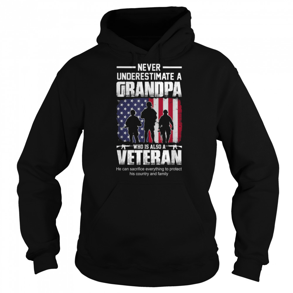 Mens Never Underestimate A Cool Veteran Grandpa T-Shirt B09zd6hdt1 4 » Cool Gifts for You - Mfamilygift Mens Never Underestimate A Cool Veteran Grandpa T-Shirt B09zd6hdt1 4